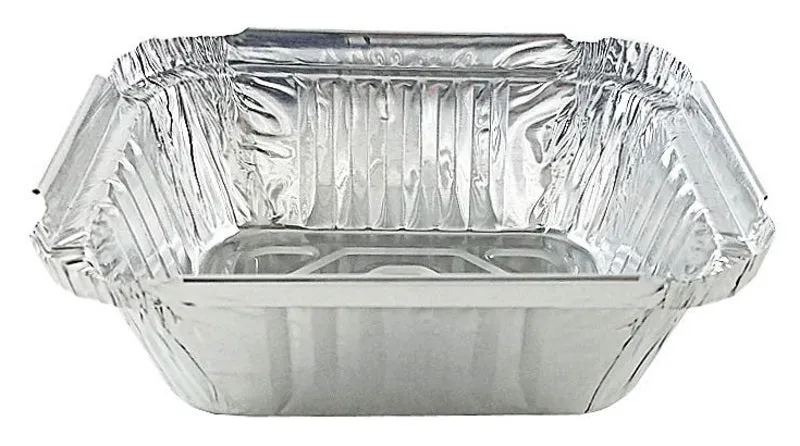 1 lb. Oblong Take-Out Foil Pan w/Board Lid Combo 1000/CS