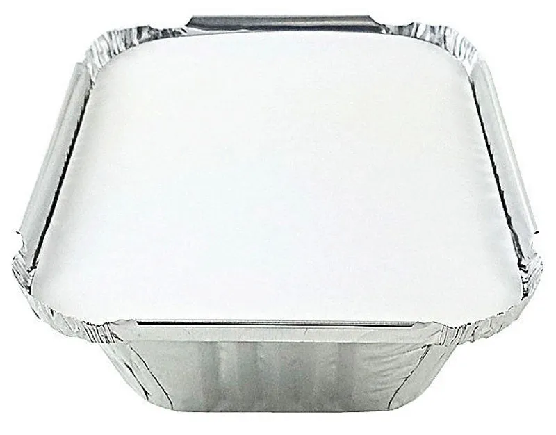 1 lb. Oblong Take-Out Foil Pan w/Board Lid Combo 1000/CS