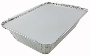 2 1/4 lb. Oblong Take-Out Foil Pan w/Board Lid Combo Pack 500/CS