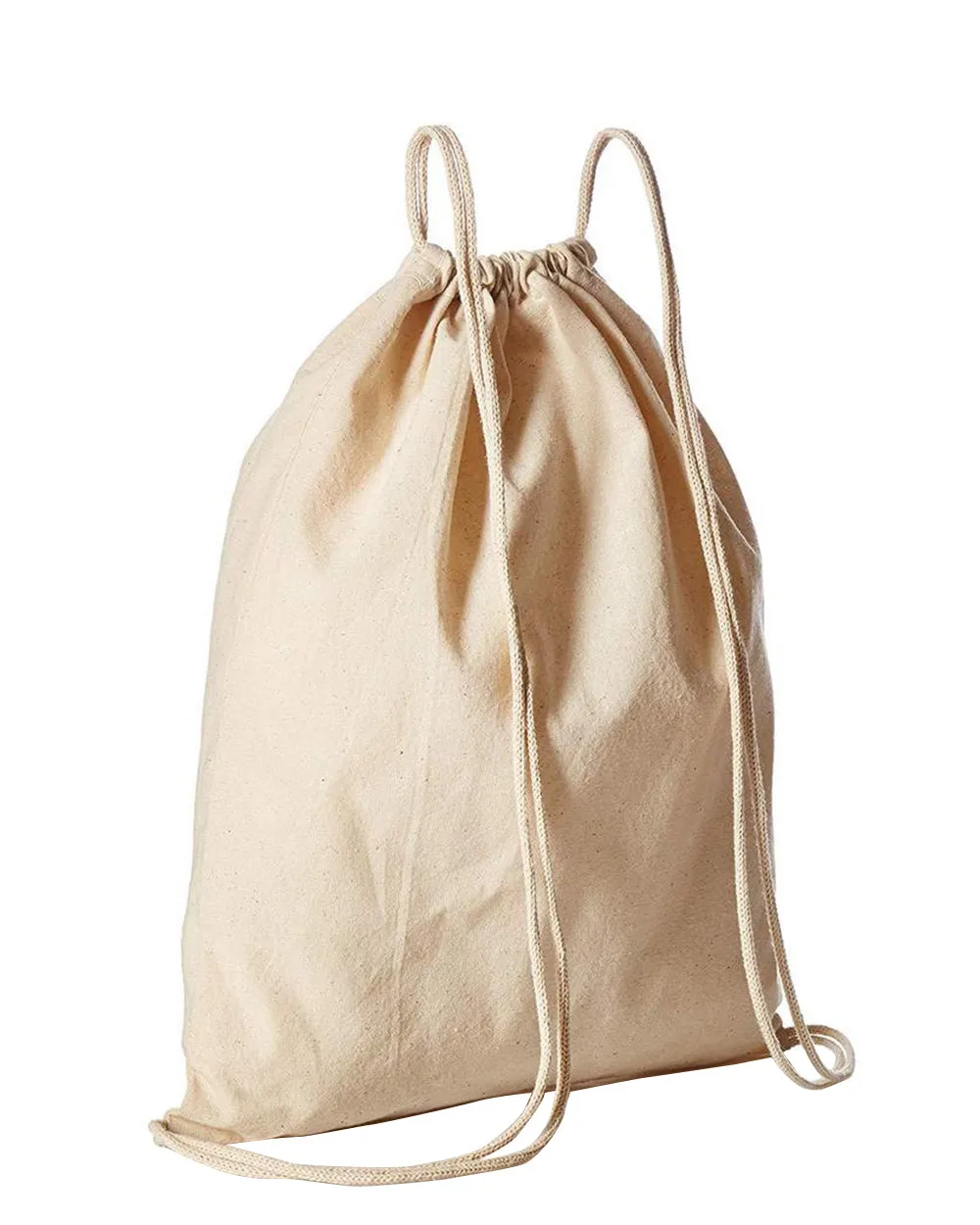 240 ct Organic Cotton Canvas Drawstring Bags / Backpacks - By Case