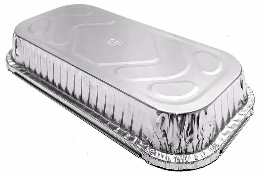 3 lb. Oblong Entrée Take-Out Foil Pan Bulk Pack (NO LIDS - PAN ONLY) 250/CS