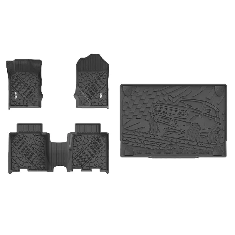 3W Floor Mats and Trunk Mat for Ford Bronco (2021-2024)