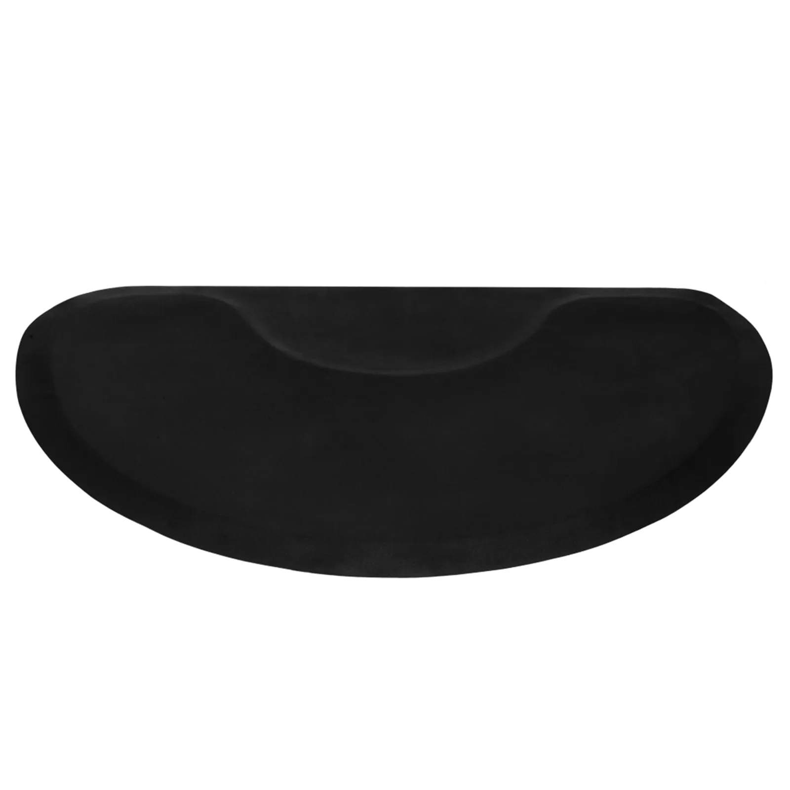 3′x 5′x 1/2" Beauty Salon Semicircle Anti-fatigue Salon Mat Black