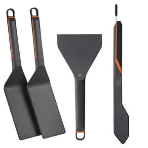 4 Piece Black Nylon Griddle Tool Set 8202