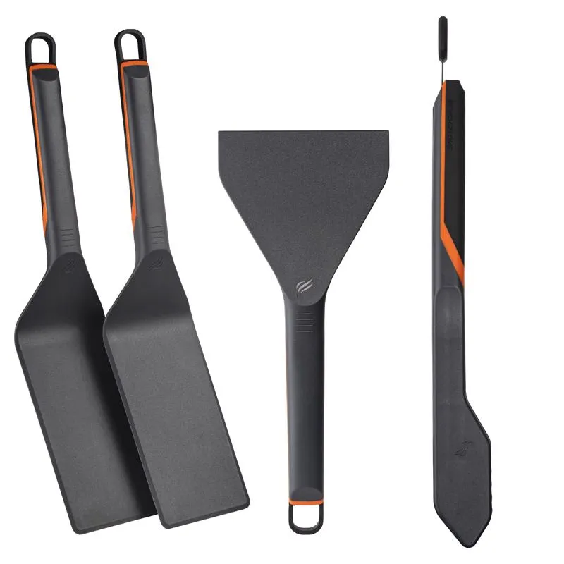 4 Piece Black Nylon Griddle Tool Set 8202