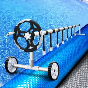 500 Micron Solar Pool Cover & Roller Set, Adjustable, Aquabuddy