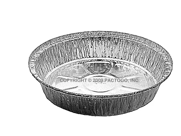 8" Round Foil Take-Out Pan W/Board Lid 500/CS