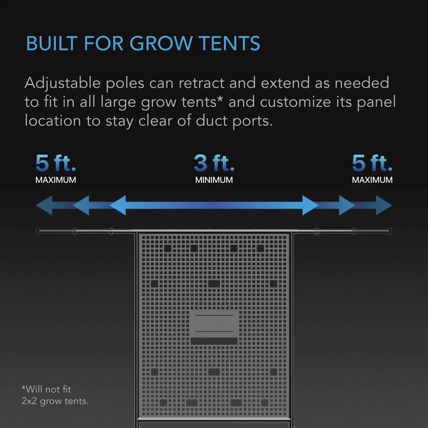 AC Infinity Grow Tent Gear Board, Equipment and Cable Wall Organizer