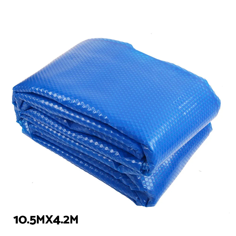 Adjustable Aluminium Pool Cover Roller & Solar Blanket 10.5x4.2m - Aquabuddy