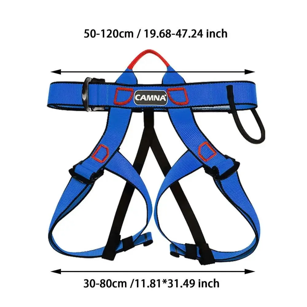 Anti-Fall Safety Belt Adjustable Harness for Outdoor Activities Half-Body Climbing Mountain Work Tools Altitude Climbing