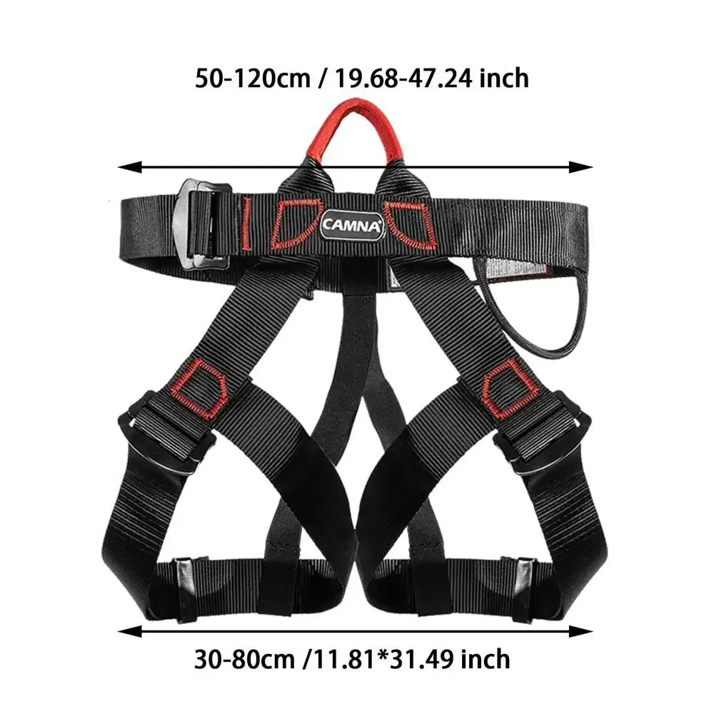 Anti-Fall Safety Belt Adjustable Harness for Outdoor Activities Half-Body Climbing Mountain Work Tools Altitude Climbing