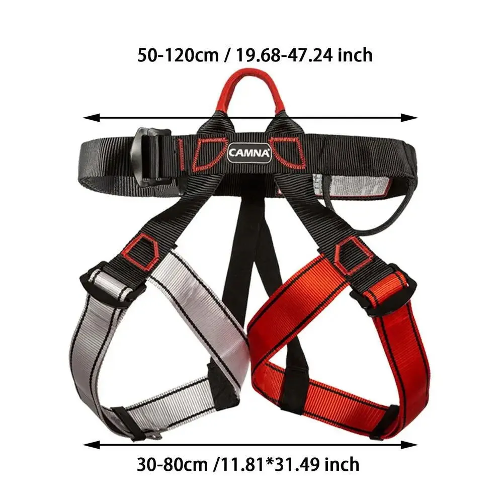 Anti-Fall Safety Belt Adjustable Harness for Outdoor Activities Half-Body Climbing Mountain Work Tools Altitude Climbing