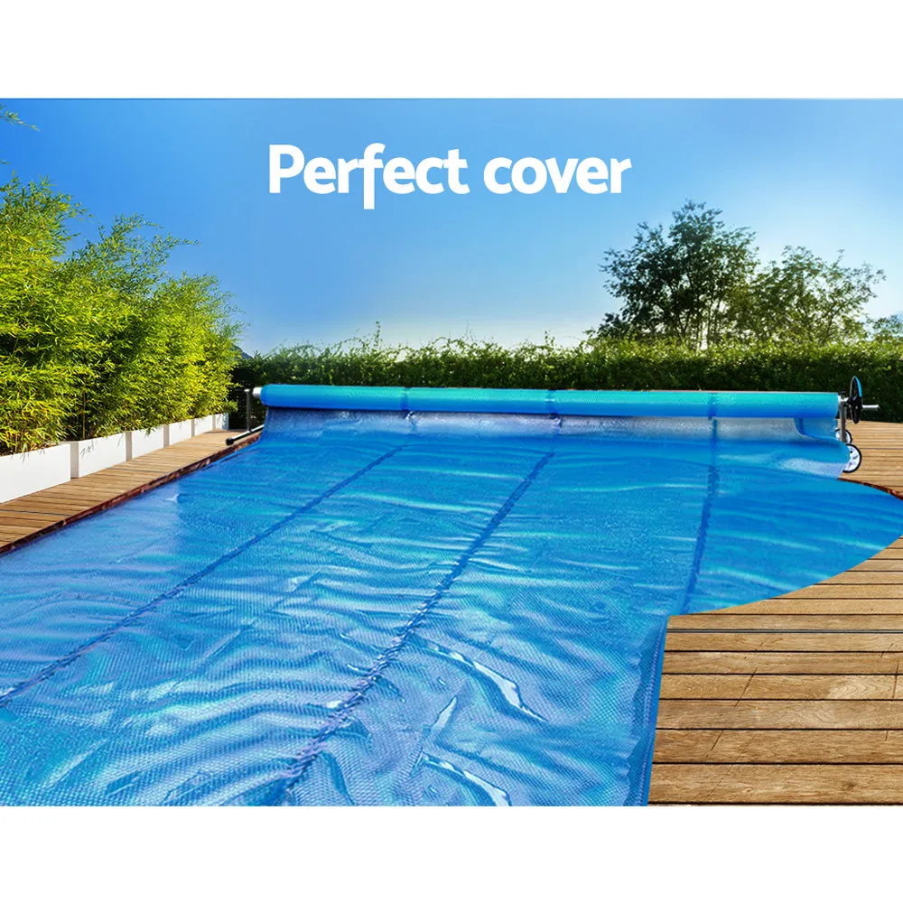 Aquabuddy Solar Swimming Pool Cover Roller 400 Micron Blanket Adjustable 6.5x3M