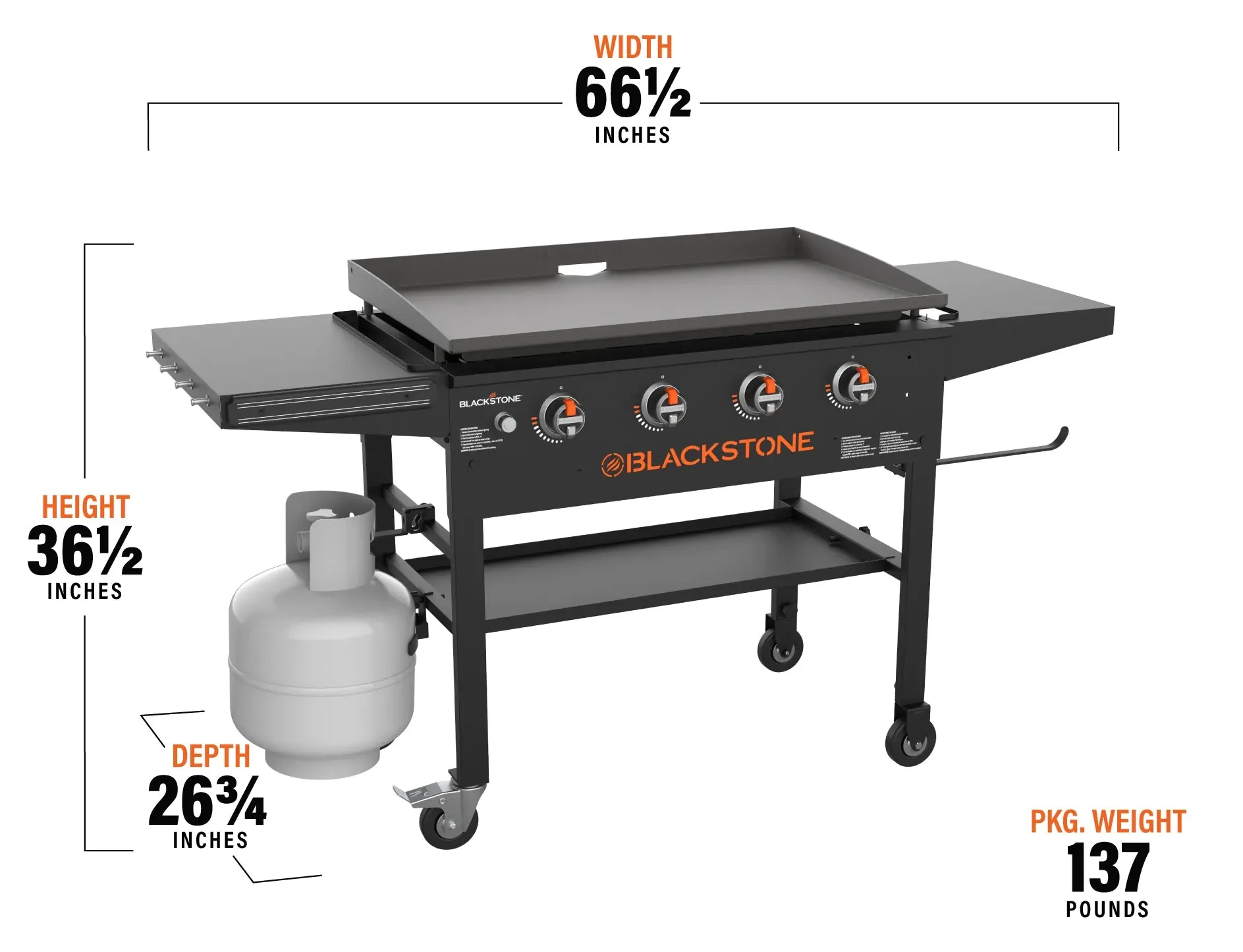 Blackstone - 36" Original Griddle Cooking Station W/Hard Cover - 2267