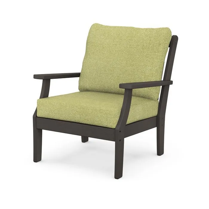 Braxton Deep Seating Chair in Vintage Finish