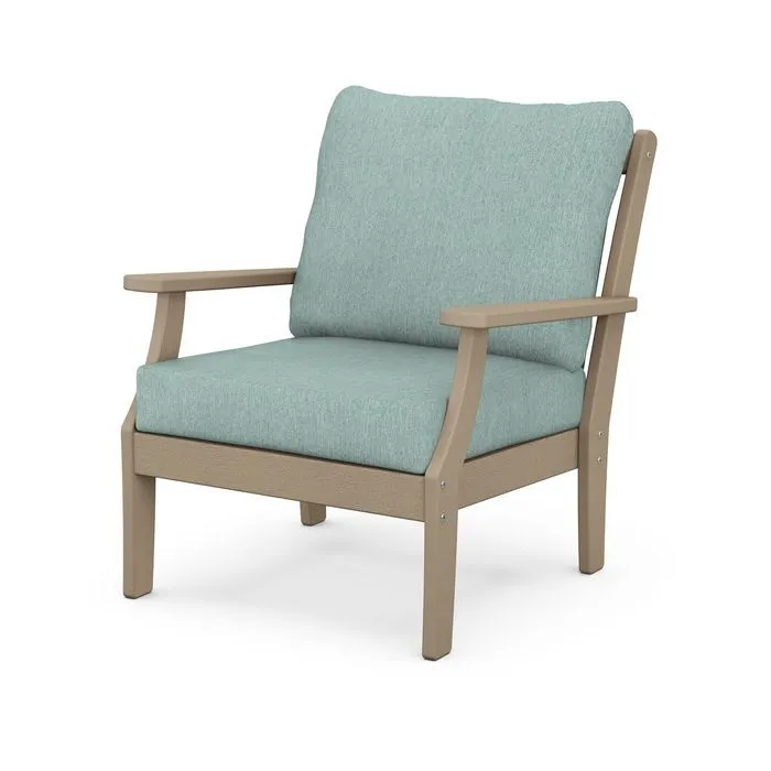 Braxton Deep Seating Chair in Vintage Finish