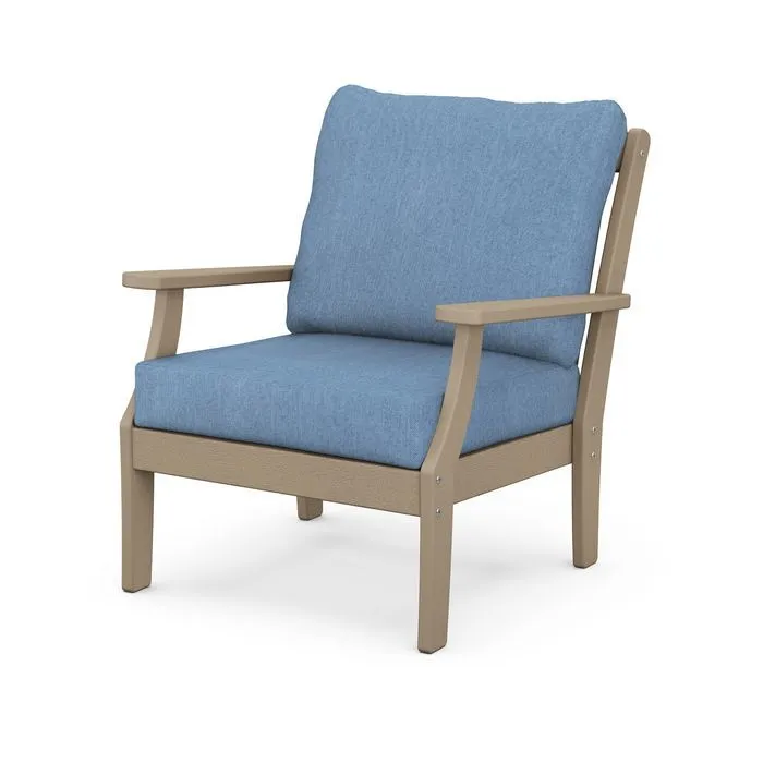 Braxton Deep Seating Chair in Vintage Finish