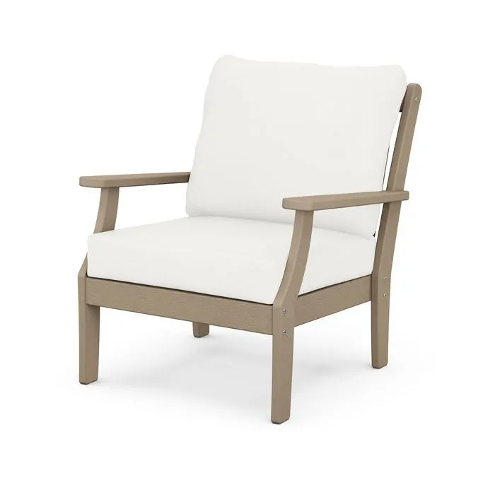 Braxton Deep Seating Chair in Vintage Finish