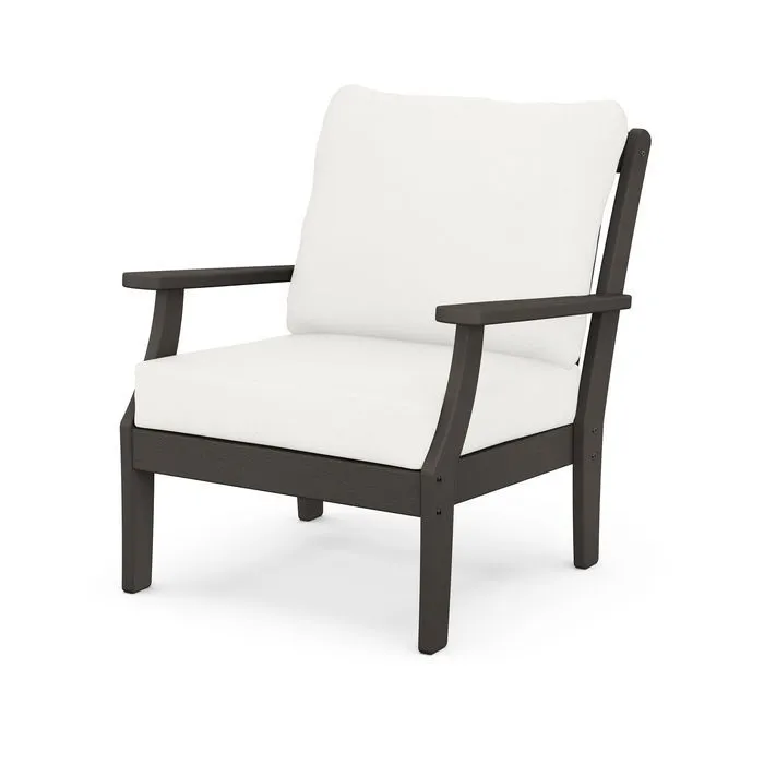 Braxton Deep Seating Chair in Vintage Finish