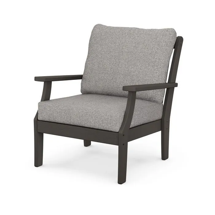 Braxton Deep Seating Chair in Vintage Finish