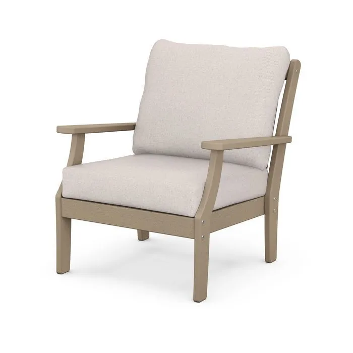 Braxton Deep Seating Chair in Vintage Finish