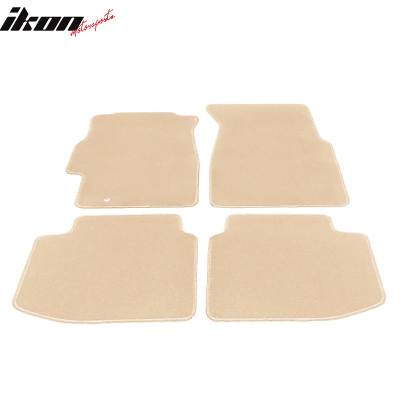 Car Floor Mat for 1996-2000 Honda Civic Beige Carpet 4PC Nylon