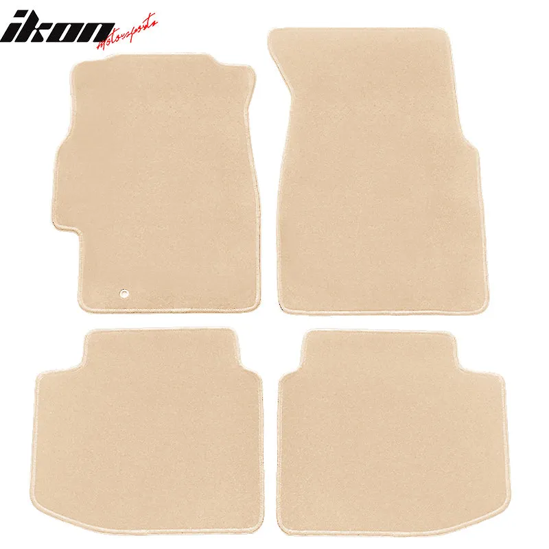 Car Floor Mat for 1996-2000 Honda Civic Beige Carpet 4PC Nylon