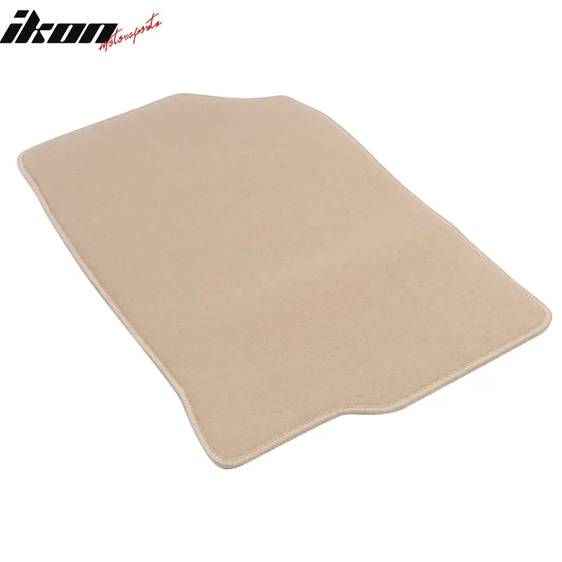 Car Floor Mat for 2008-2012 Honda Accord Beige Carpet 4PC Nylon