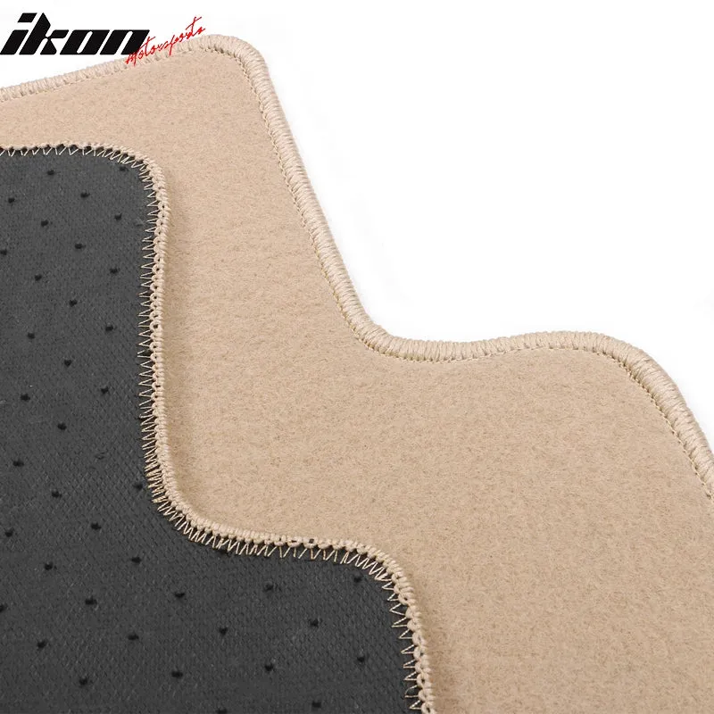 Car Floor Mat for 2008-2012 Honda Accord Beige Carpet 4PC Nylon