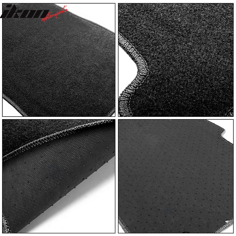 Car Floor Mat for 2008-2012 Honda Accord Black Carpet 4PC Nylon