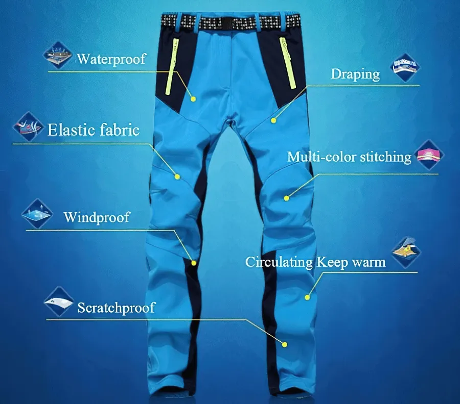 Cold Resistance Waterproof Fleece Pants / Skiing Outdoor Pants - SF0643