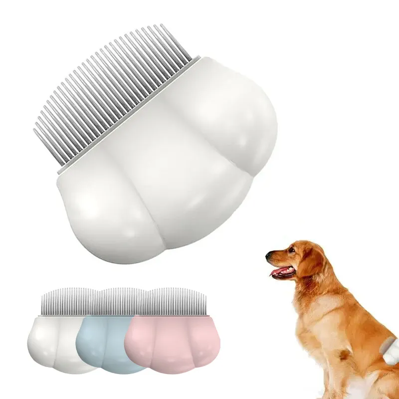 Dog Grooming Comb - Comfortable Universal Shedding Brush for Small Pets, Removes Tangles and Fleas