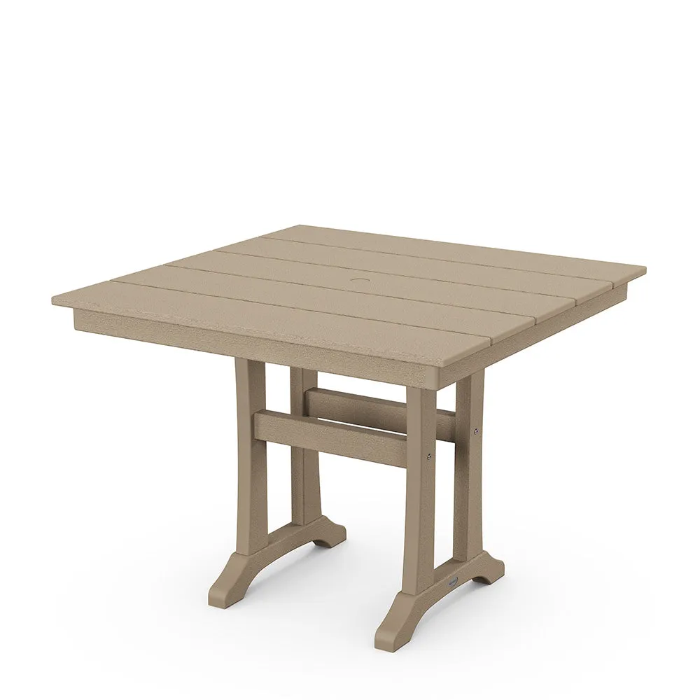 Farmhouse Trestle 37" Dining Table