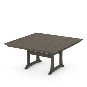 Farmhouse Trestle 59" Dining Table