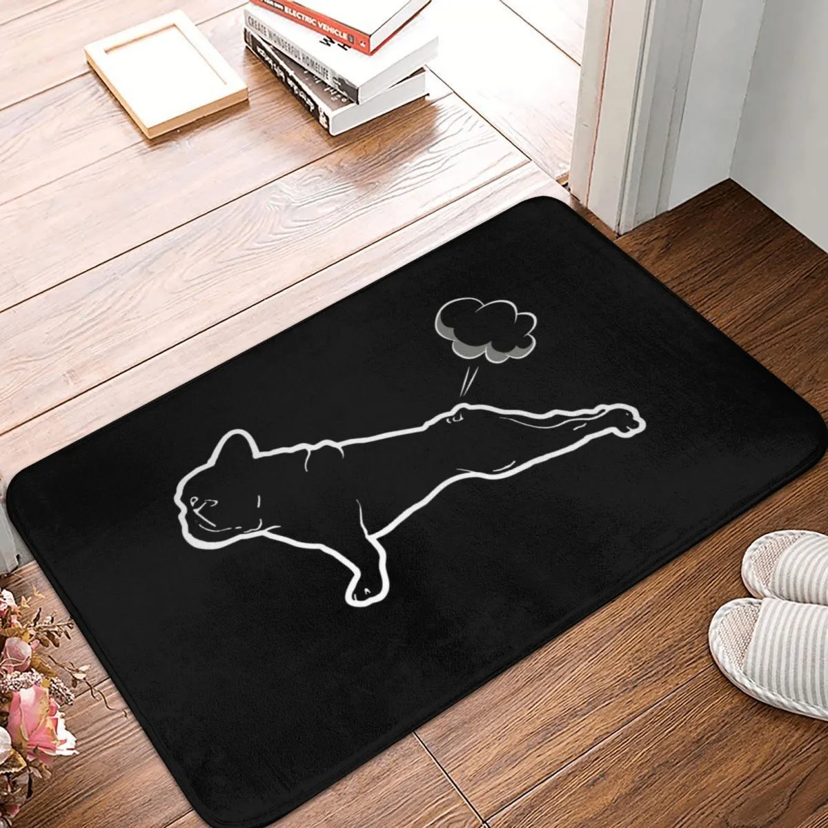 Farting Frenchie mat by Style's Bug