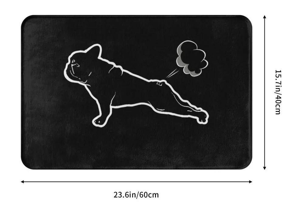 Farting Frenchie mat by Style's Bug