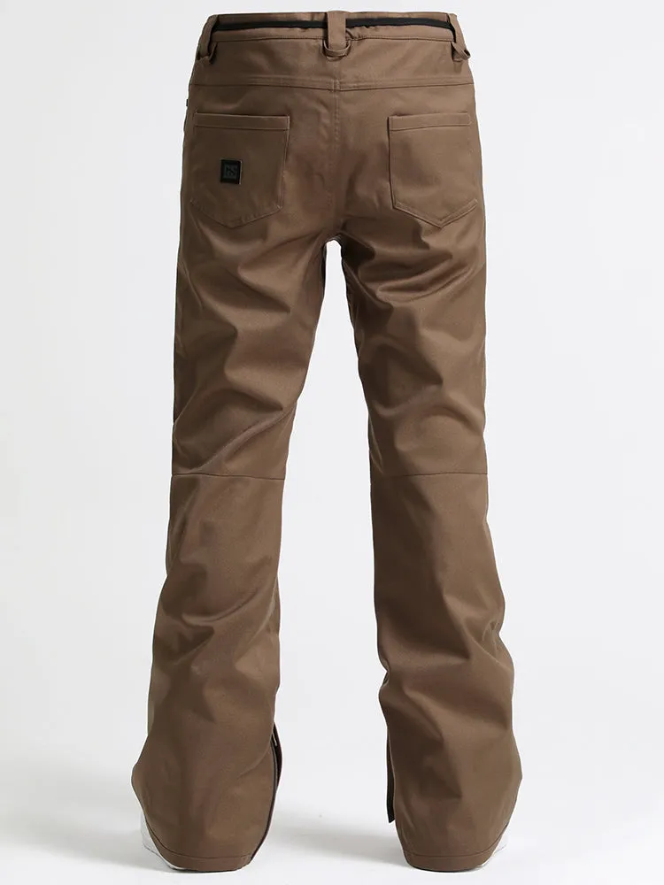 Gsou Snow Men's Brown Ski Snowboard Pants