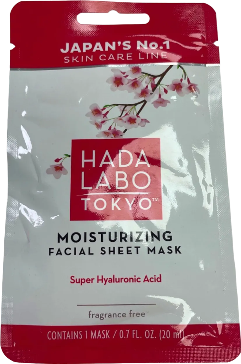 Hada Labo Tokyo Moisturizing Facial Sheet Mask Super Hyaluronic Acid 20 ml