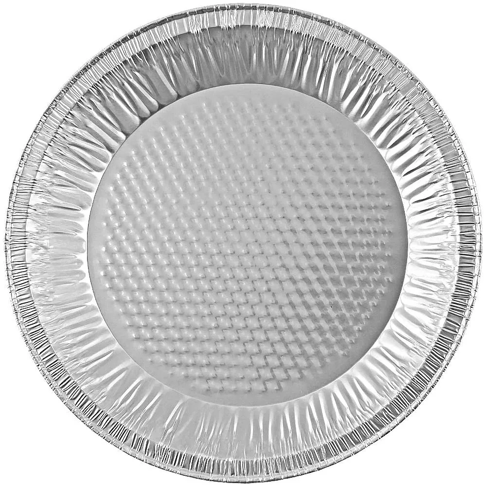 Handi-Foil 10" (Actual Top-Out 9-5/8 Inches - Top-In 8-3/4 Inches) Aluminum Foil Pie Pan 200/CS