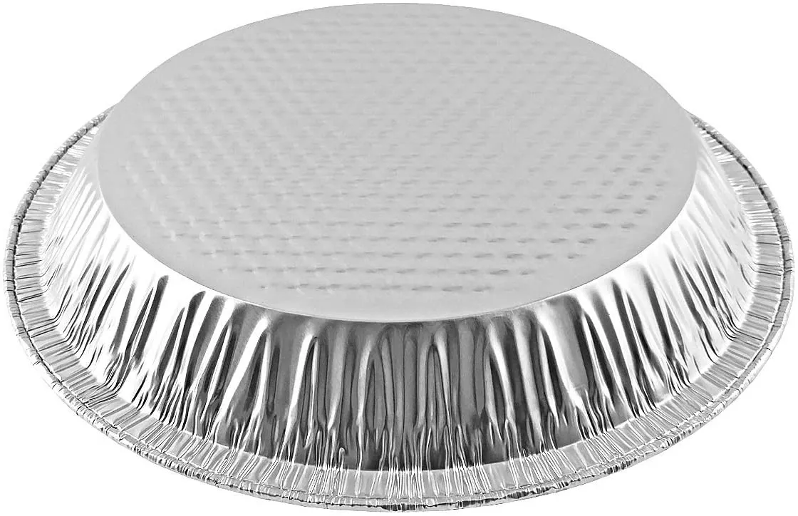 Handi-Foil 10" (Actual Top-Out 9-5/8 Inches - Top-In 8-3/4 Inches) Aluminum Foil Pie Pan 200/CS