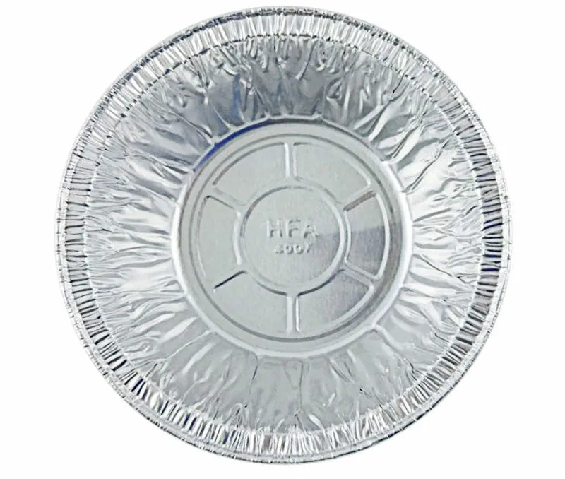 Handi-Foil 5 3/4" Aluminum Foil Pot Pie Pan (12 oz.) w/Clear Dome Lid 125/PK