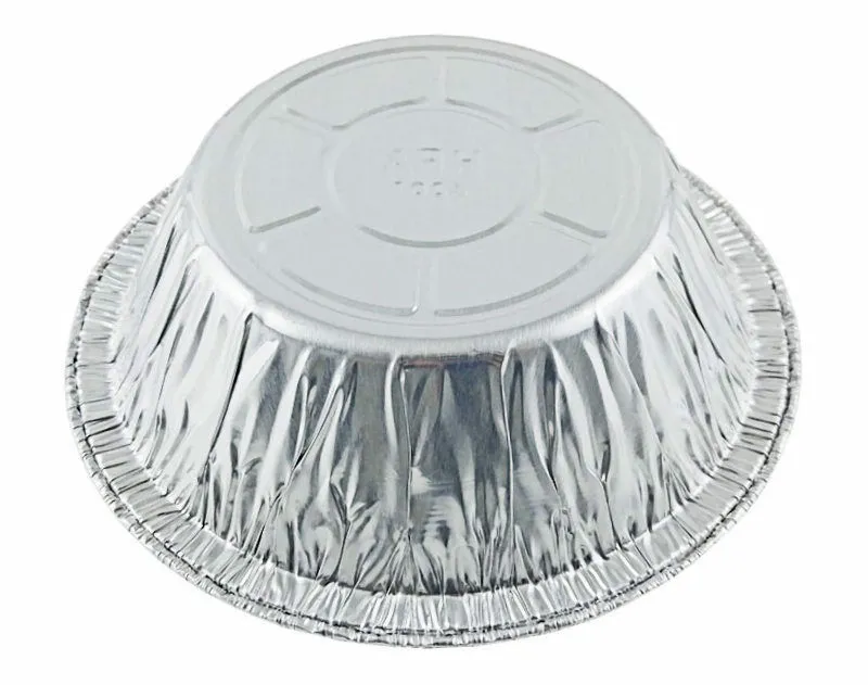 Handi-Foil 5 3/4" Aluminum Foil Pot Pie Pan (12 oz.) w/Clear Dome Lid 125/PK