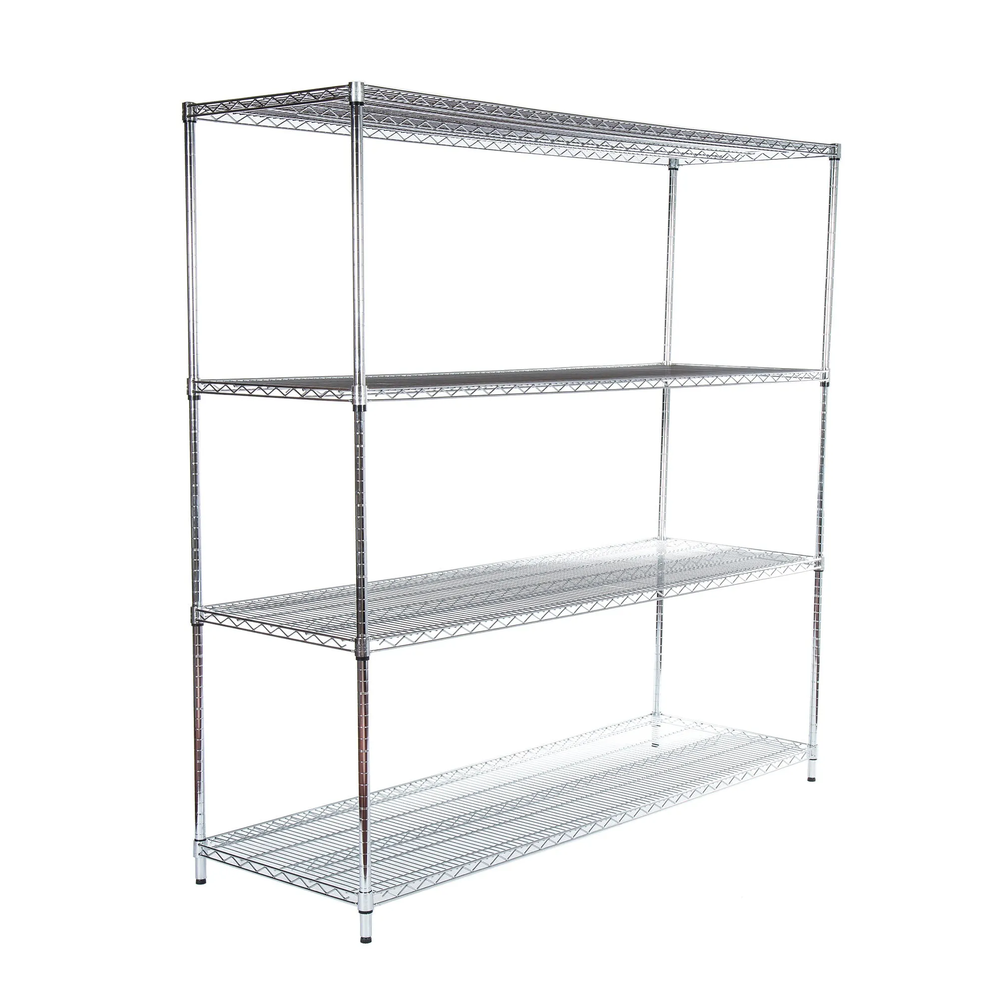 Heavy Duty Metal Chrome Wire Shelving Unit - Select Your Size