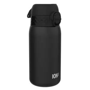 Leak Proof Water Bottle, Stainless Steel, Black, 400ml (13oz)