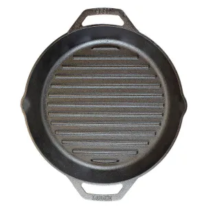 Lodge 12" Dual Handle Cast Iron Grill Pan