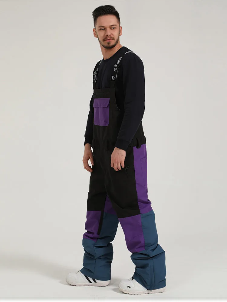 Men's Couple Suspenders Ski Pants Winter Windproof And Waterproof One-Piece Snowborad Pants