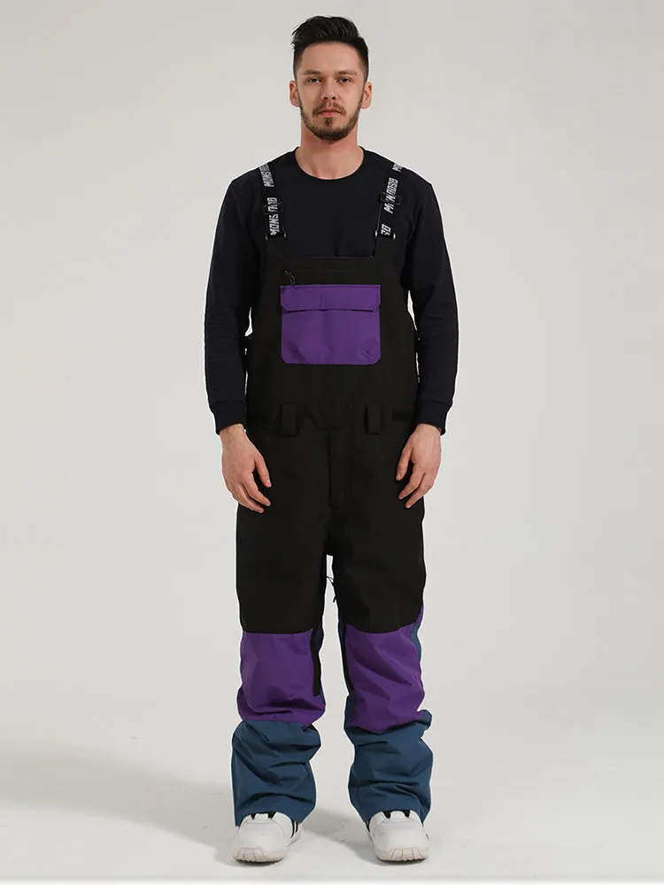 Men's Couple Suspenders Ski Pants Winter Windproof And Waterproof One-Piece Snowborad Pants