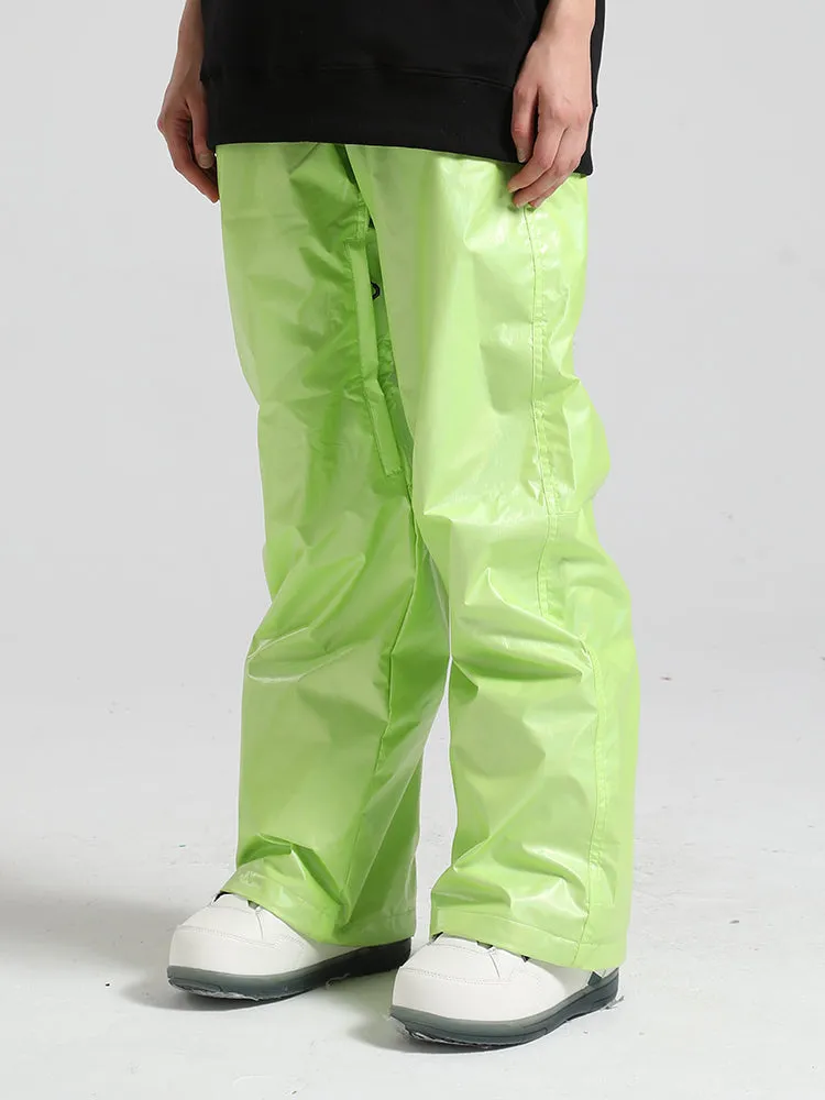 Men's White Dazzling Ski Pants