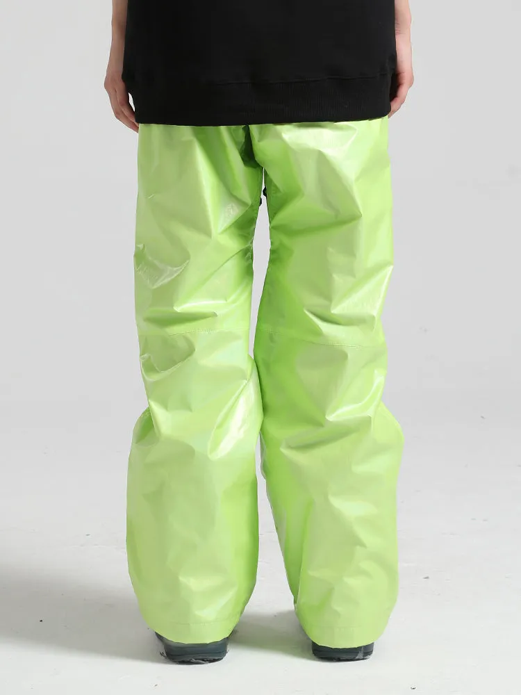 Men's White Dazzling Ski Pants