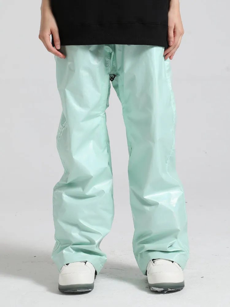 Men's White Dazzling Ski Pants